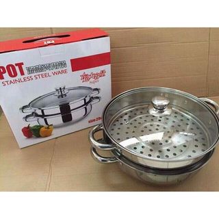 Nồi Hấp Thực Phẩm 2 Tầng 28Cm giá sĩ
