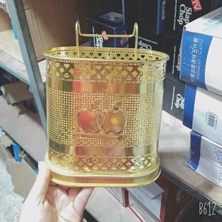Ống cắm đũa mạ vàng chống rỉ