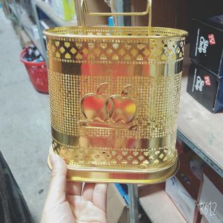 Ống cắm đũa mạ vàng chống rỉ