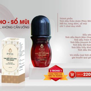 TINH DẦU THẢO DƯỢC MINH KHANGLONG ĐỜM- HẾT HO- HẾT SỔ MŨIChỉ cần bôi