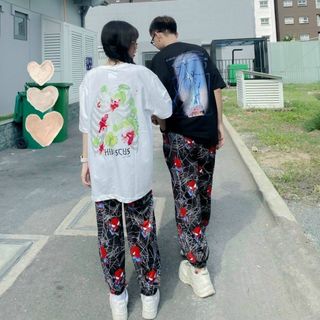 Quần thun jogger in 3D con nhện chất thun da cá mềm mịn dễ thương