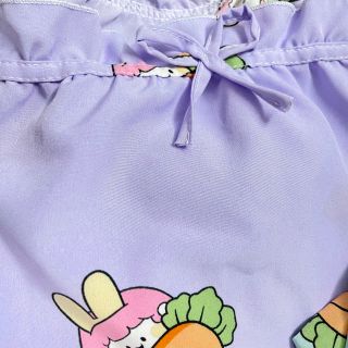Bộ tiểu thư mặc nhà chất lụa satin mềm mịn áo hai dây quần đùi họa tiết thỏ cà rốt dễ thương