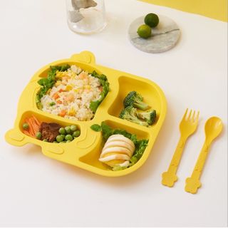 KHAY ĂN DẶM KIỂU NHẬT HÌNH GÀ VÀNG GIÚP BÉ ĂN NGON MIỆNG