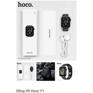 Đồng hồ thông minh Hoco Y1 kết nối Bluetooth hỗ trợ nghe gọi, theo dõi sức khỏe, thể thao, chống nước, cảm ứng