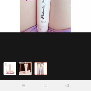 Kem Whitening Body Men Bia Cream SPF 25 PA +++(180ml), Chiết xuất từ men bia nuôi dưỡng làn da mịn màng, thấm ngay sau 3