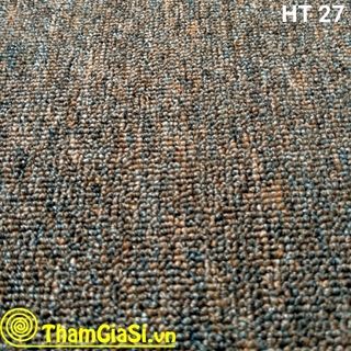 Thảm lót sàn cuộn Indo HT 27 màu Nâu Đỏ (Giá sỉ cho CLB Bida, GYM, Yoga)