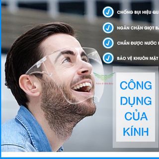 KÍNH CHỐNG GIỌT BẮN LOẠI XỊN - Kính Chống Giọt Bắn Bảo Hộ Chống Dịch FACE SHIELD