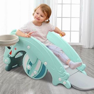 Cầu trượt cho bé - Cầu trượt bập bênh 3 in 1 đa năng cho bé Mã T02