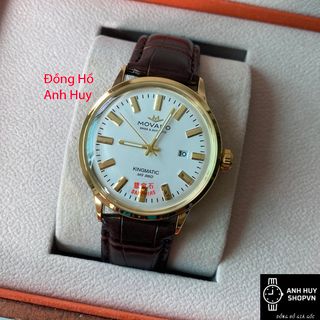 Đồng Hồ nam MO.VA.DO mặt tròn kiểu dáng mới hợp thời trang - Đồng hồ nam dây da