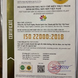 Ngũ cốc lợi sữa,giảm cân min min 500gr