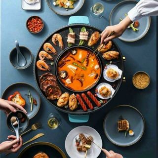 LẨU NƯỚNG ĐIỆN đa năng 2 trong 1 - Sản phẩm cực tiện ích