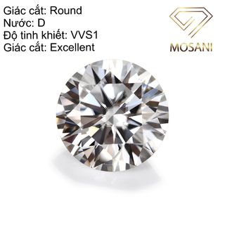Viên chủ kim cương Moissanite Round Cut Giá sỉ size 5mm