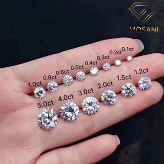 Viên chủ kim cương Moissanite Round Cut Giá sỉ size 5mm