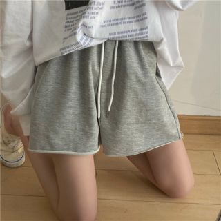 Quần thun lửng in 3D trơn ống rộng chất da cá mềm mịn