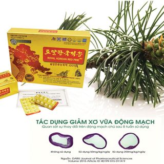 Tinh Dầu Thông Đỏ Hoàng Gia Royal Red Pine 120 Viên ( Hàn Quốc )
