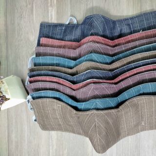 Set 10 khẩu trang vải che tai dày 3 lớp chống nắng, chống bụi, phòng ngừa dịch bệnh