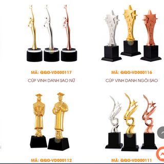 Sản xuất cúp đồng, cúp giải thưởng ngành làm đẹp, cúp thẩm mỹ, cúp phun xăm