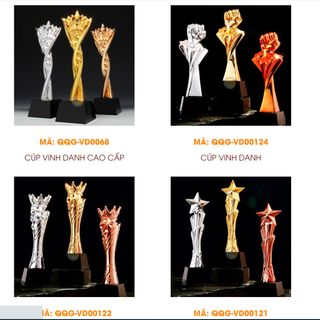 Sản xuất cúp đồng, cúp giải thưởng ngành làm đẹp, cúp thẩm mỹ, cúp phun xăm
