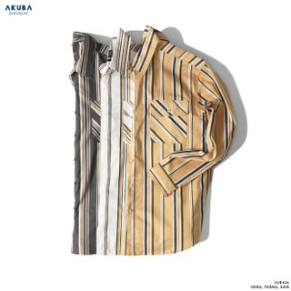 ÁO SƠ MI TAY DÀI SỌC 3 MÀU-02B426