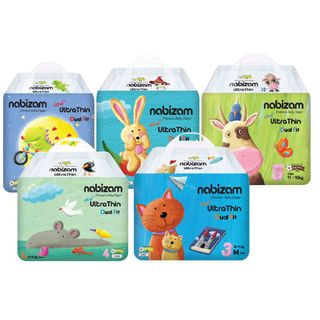 Tã/bỉm quần Nabizam nội địa Hàn size M/L/XL/2XL/3XL siêu mỏng siêu thấm hút