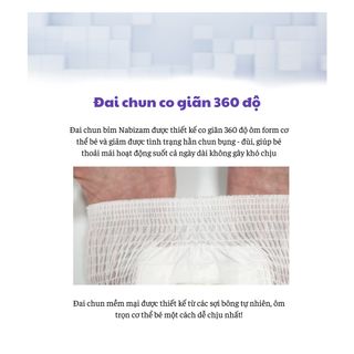Tã/bỉm quần Nabizam nội địa Hàn size M/L/XL/2XL/3XL siêu mỏng siêu thấm hút