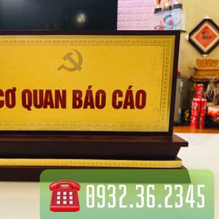 Sản xuất biển chức danh gỗ đồng, biển chức danh để bàn, biển chức danh giám đốc