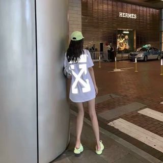 Áo thun phản quang in kí hiệu chất cotton 4 chiều dày mịn trẻ trung năng động