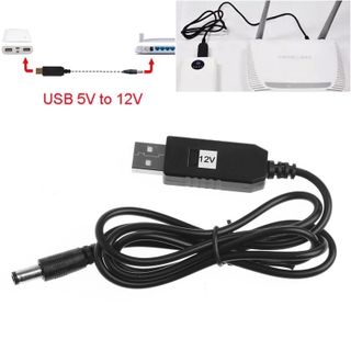 Cáp Chuyển Đổi 5V USB sang 12V (Mất điện vẫn có Mạng & WiFi).