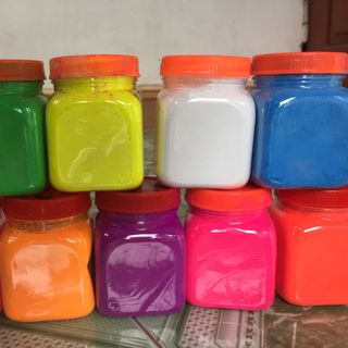 bột huỳnh quang phát sáng trong đèn UV hộp 100gr