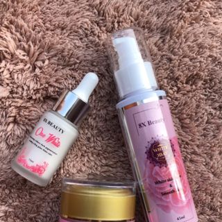 Bộ 3 sản phẩn 8X BEAUTY: Detox Thải Chì + Ủ Sâm + Gel Khóa Trắng làm mờ nám tàn nhang làm trắng sáng da