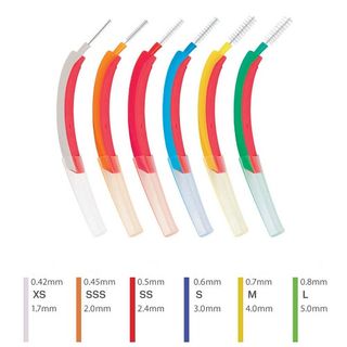 Chải kẽ răng edelwhite PROFI-LINE size Tổng hợp