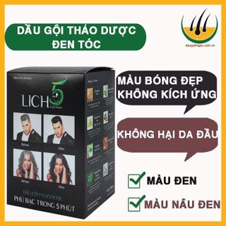 LICH5- DẦU GỘI THẢO DƯỢC 1 LẦN ĐEN TÓC - ĐL HẢI YẾN