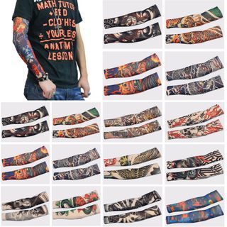 Bộ 2 Găng tay hình xăm tattoo (Mẫu ngẫu nhiên)