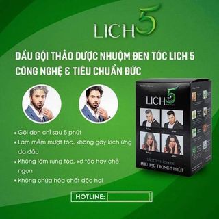 LICH5- DẦU GỘI THẢO DƯỢC 1 LẦN ĐEN TÓC - ĐL HẢI YẾN