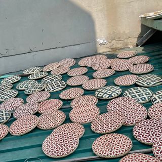[Giá xưởng] Đĩa cói treo tường trang trí phòng khách/phòng ngủ độc đáo, decor tường, bàn ăn, trang trí quán cafe, nhà hàng.
