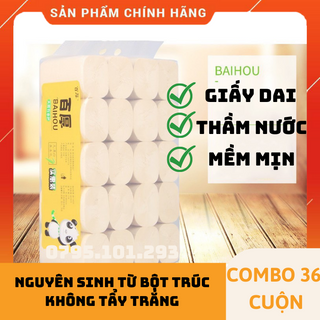 Cuộn Giấy vệ sinh gấu trúc Baihou, giấy gấu trúc, giấy vệ sinh siêu dai, không lõi, mịn, an toàn tuyệt đối, tiết kiệm chi phí, giấy vệ sinh gấu trúc sipao, giấy vệ sinh gấu trúc baihou, giấy đa năng