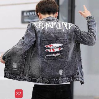 Áo khoác jean nam kiểu dáng hàn quốc chất vải jean cotton siêu đẹp