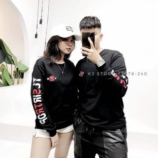 Áo thun nam nữ dài tay kiểu dáng hàn quốc mẫu mới siêu hót