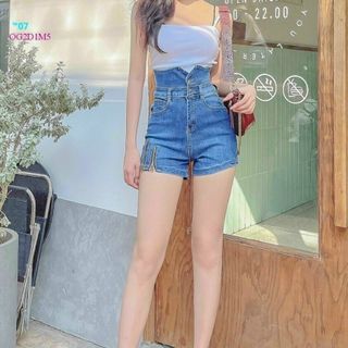 Quần short jean nữ lưng cao , quần short nữ cao cấp