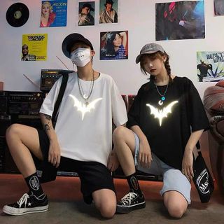Áo thun phản quang 7 màu con dơi chất cotton 4 chiều dày mịn đẹp