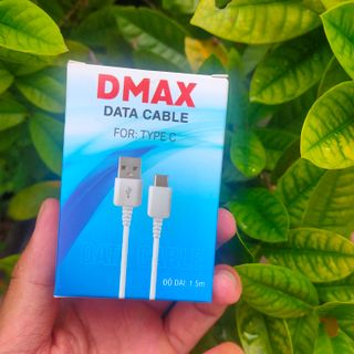 Dây cáp sạc nhanh cao su Dmax 2021 dài 1,2m - chân TypeC -