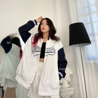Áo khoác dù bomber logo in Tcricndy không bong tróc