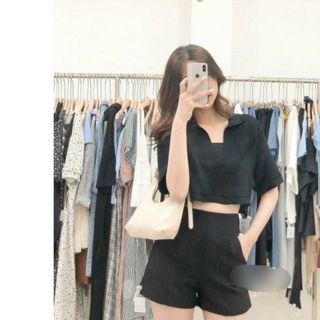 ÁO CROPTOP CỔ V TAY NGẮN TÔN EO THON NHIỀU MÀU ĐỘC ĐÁO