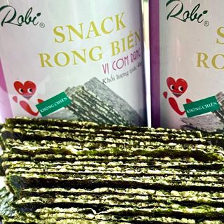 [Hàng Sẳn], [Rẻ] Snack Rong Biển Vị Cơm Chiên, Không DẦU, Sáy Khô, Giòn Rụn, Lon Thiêt 40 Gram
