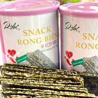 [Hàng Sẳn], [Rẻ] Snack Rong Biển Vị Cơm Chiên, Không DẦU, Sáy Khô, Giòn Rụn, Lon Thiêt 40 Gram