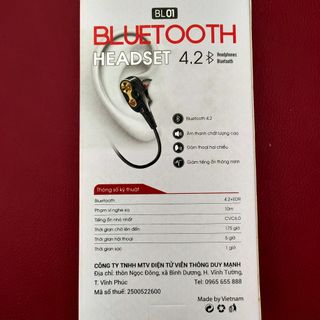 Tai bluetooth có dây Maxpo BL02 - kiểu dáng Sport