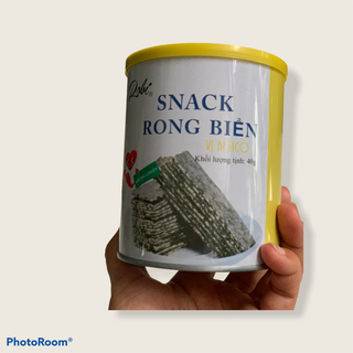 [GIÀU VITAMIN] Snack Rong Biển Robi Không Dầu, Giàu vitamin - Hộp 40gram