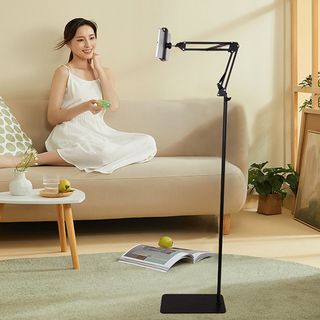 Giá Đỡ Điện Thoại, Máy Tính Bảng Để Sàn | Đa Năng, Điều Chỉnh Xoay 360 Độ.