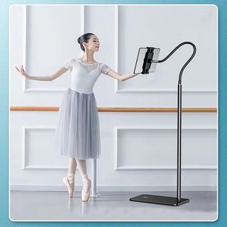Giá Đỡ Tay Lười Dành Cho Thoại Và Máy Tính Bảng Có Đế Cố Định | Giá Đỡ Để Sàn Cổ Ngỗng Linh Hoạt.