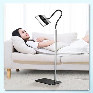Giá Đỡ Tay Lười Dành Cho Thoại Và Máy Tính Bảng Có Đế Cố Định | Giá Đỡ Để Sàn Cổ Ngỗng Linh Hoạt.